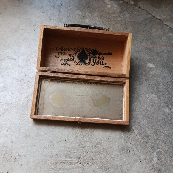 Gary Gail Dallas Money Tree Mirrored Wood Box Purse Coin Money Tree Japan - Picture 2 of 7